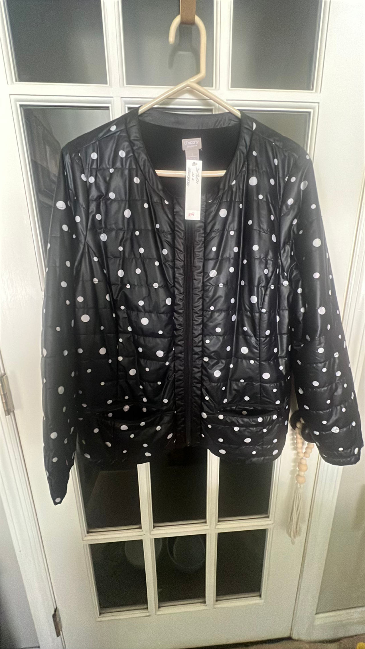 Polka Dot Quilted Jacket