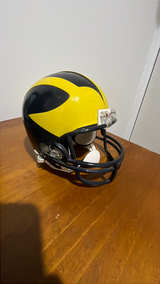 Mini Riddell Michigan Wolverines Football Helmet - Image 2