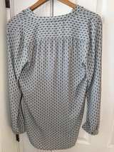 LOFT Block Print Long Sleeve Petite Blouse SMALL S - Image 4