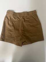 Petite Assembly Tan Elastic Back Shorts NWT Gold Buttons - Image 4