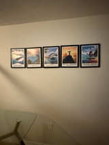 Framed Vintage Travel Poster Set (13 pieces) - Image 1