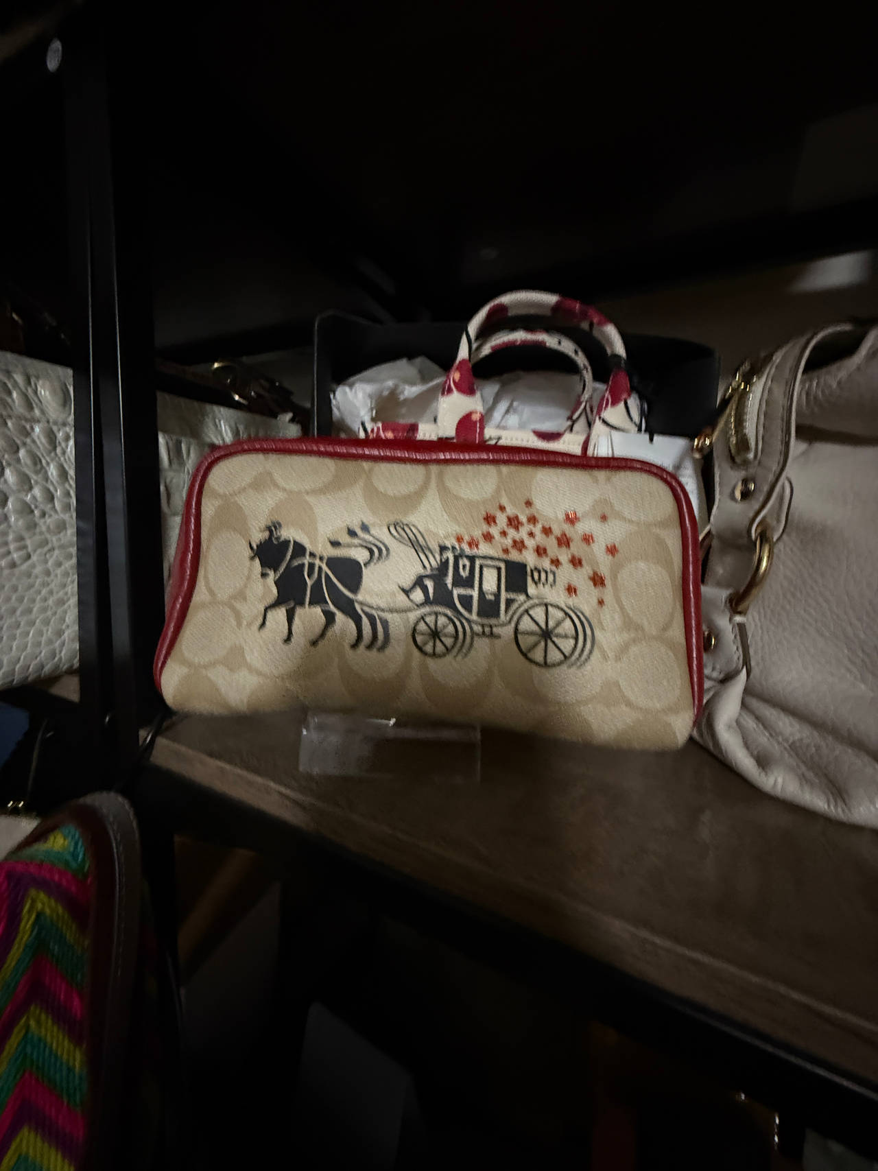 Coach Horse and Carriage Print Satchel