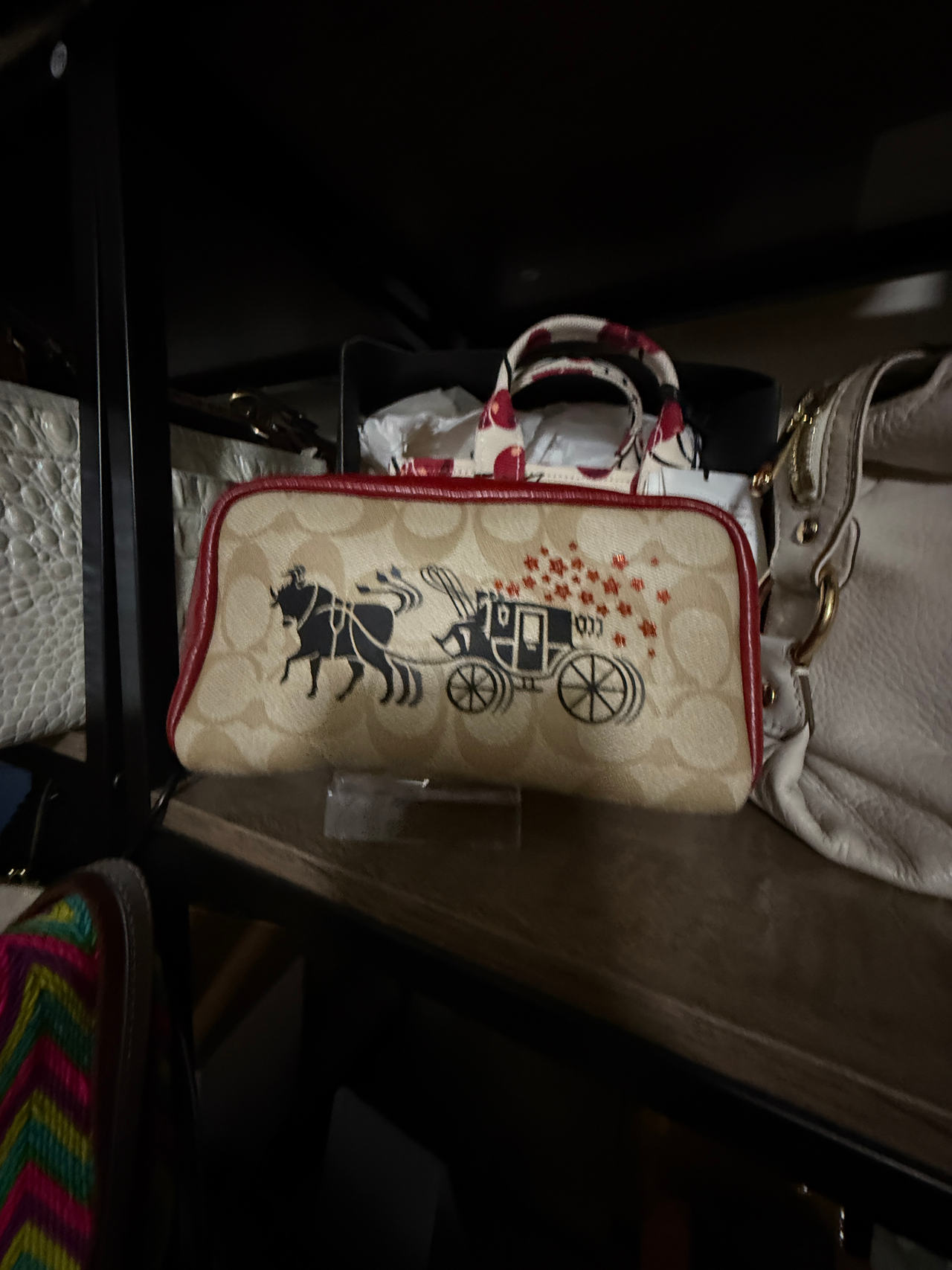 Coach Horse and Carriage Print Satchel