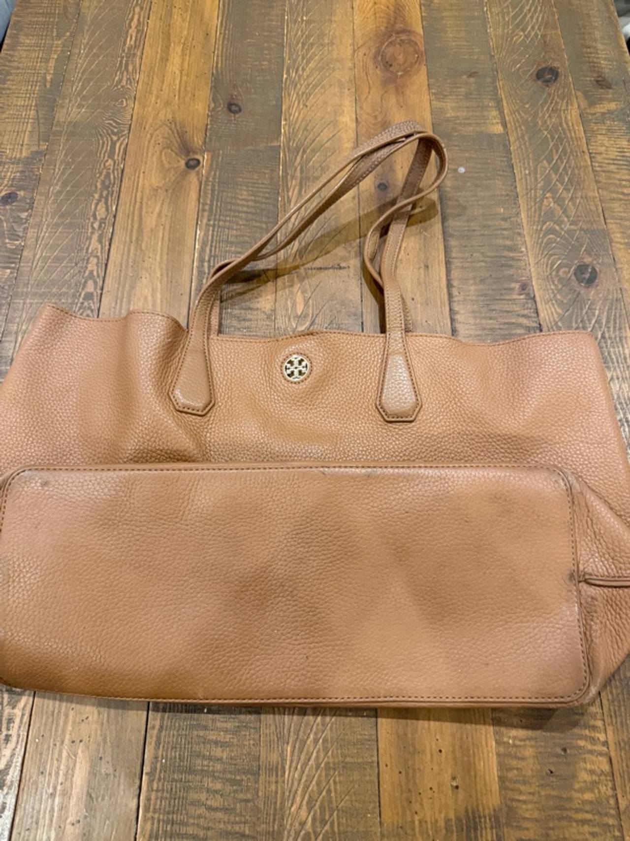 Tory Burch Leather Tote Brown Purse