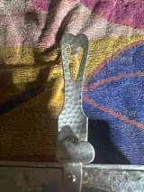 Continental Silver Co. Wild Rose Hammered Aluminum Silent Butler - Image 5