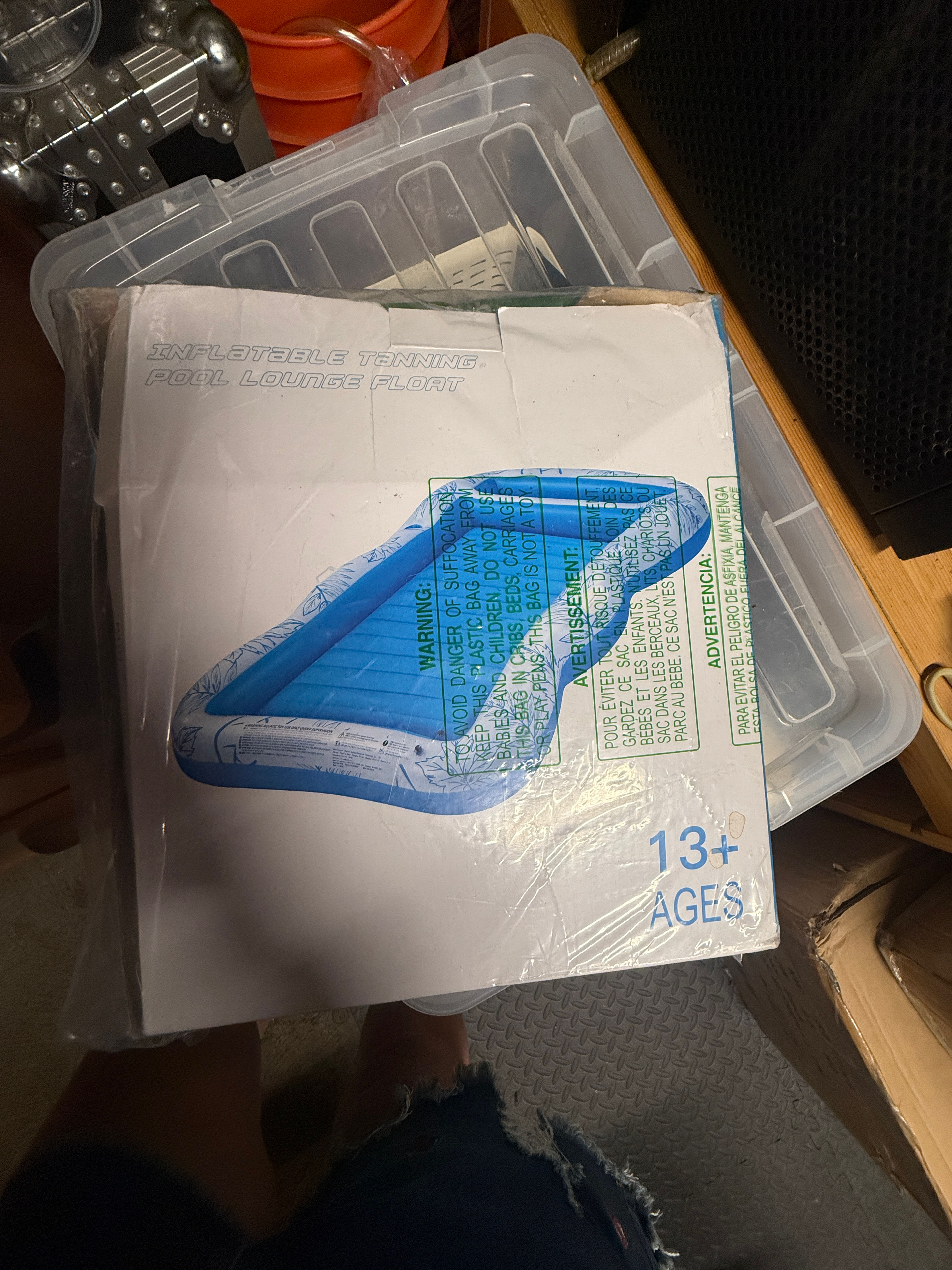 Inflatable Tanning Pool Lounge Float