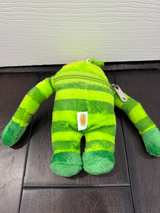 Yo Gabba Gabba Brobee Green Striped Plush Small Zipper Pouch - Image 2