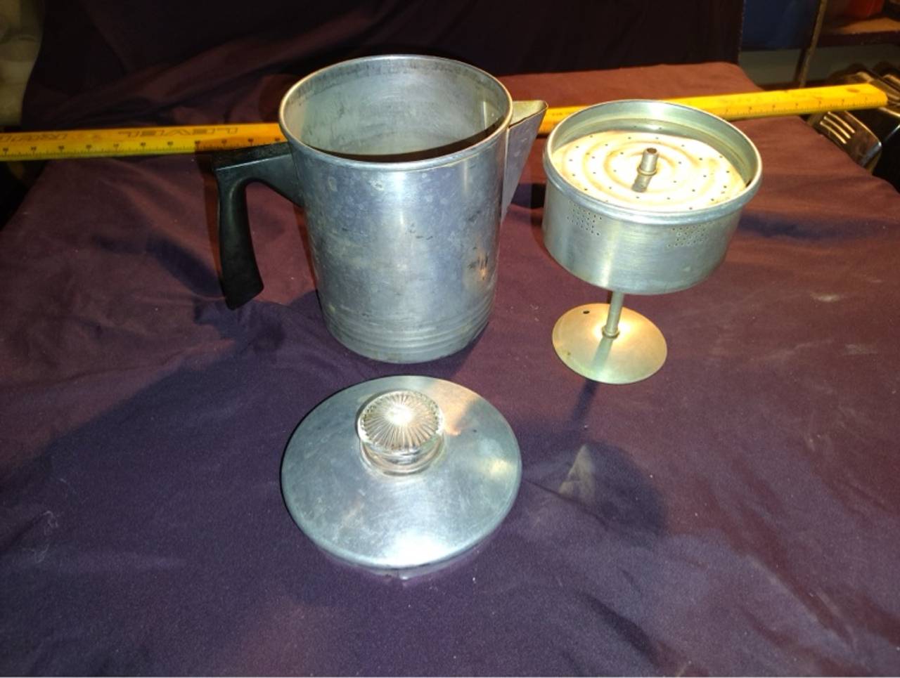 Vintage Mid-Century Aluminum Water Pitcher