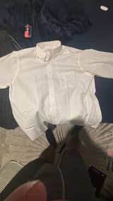Van Heusen Pinpoint Oxford Dress Shirt White XL - Image 2