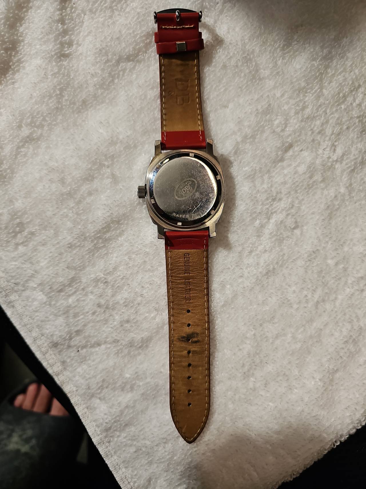 Dooney & Bourke Red Leather Strap Watch