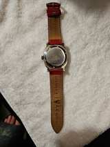 Dooney & Bourke Red Leather Strap Watch - Image 1