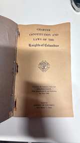 1955 Knights of Columbus Charter Constitution Laws Booklet - Image 3