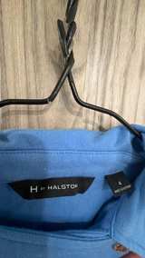 H by Halston Blue Moto Jacket women’s size 4 - Image 3