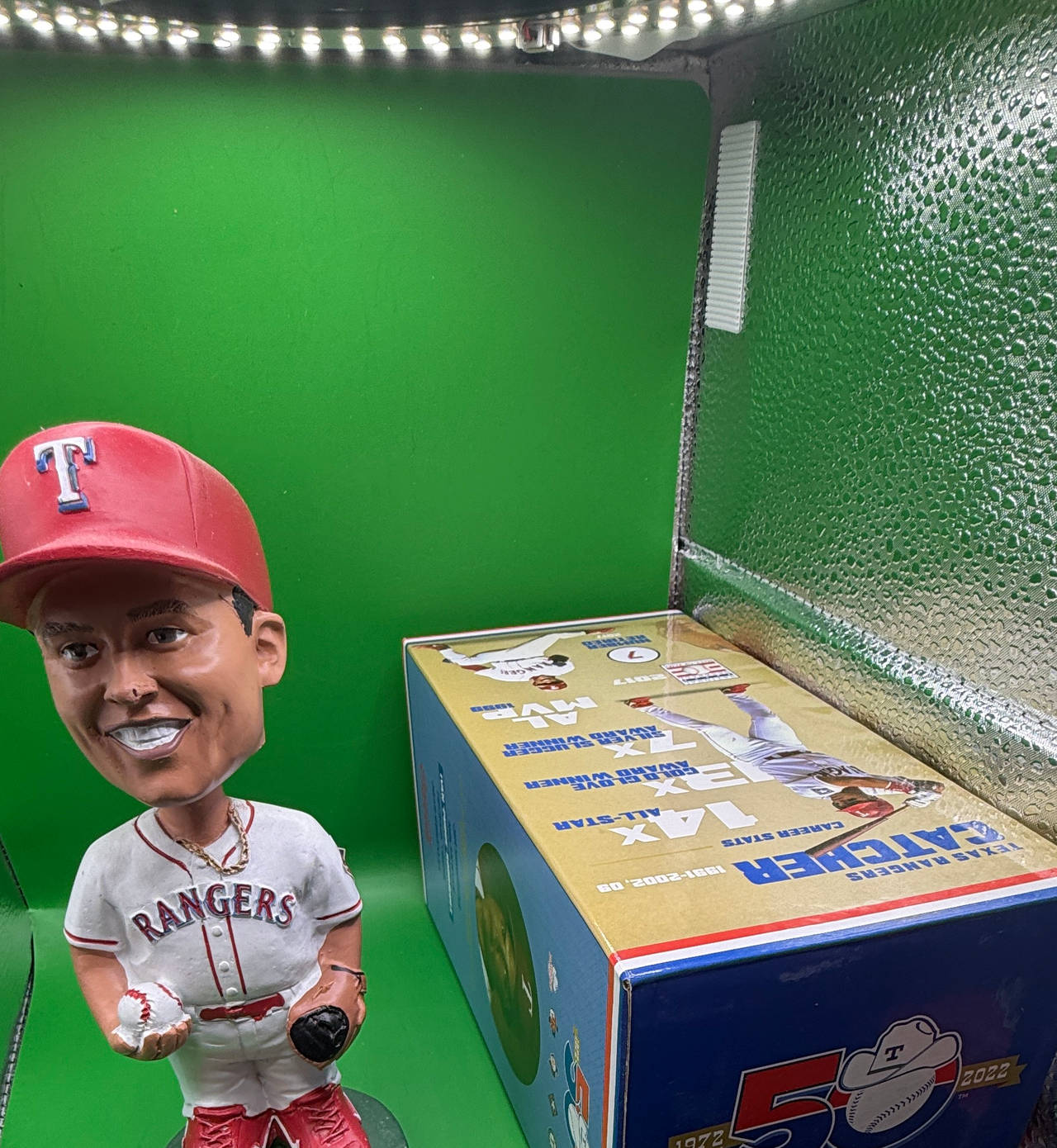 Ivan Rodriguez Texas Rangers 50th Anniversary Bobblehead