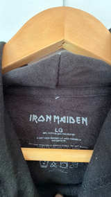 Iron Maiden Senjutsu Hoodie Black Large Sequin - Image 3