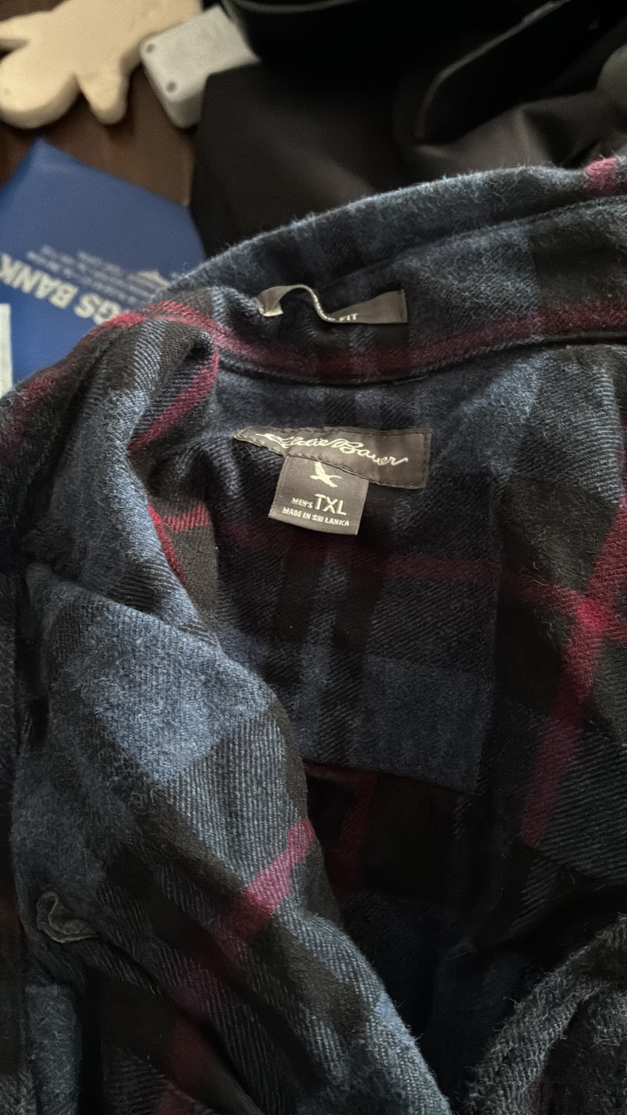 Eddie Bauer Men's Tall XL Flannel Shirt