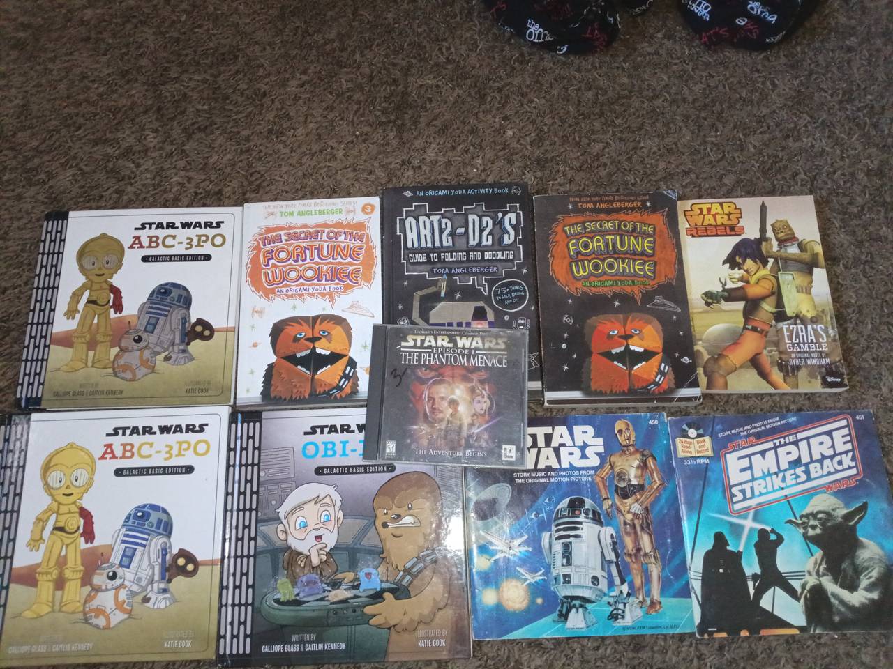 Star Wars Children's Book and Media Lot