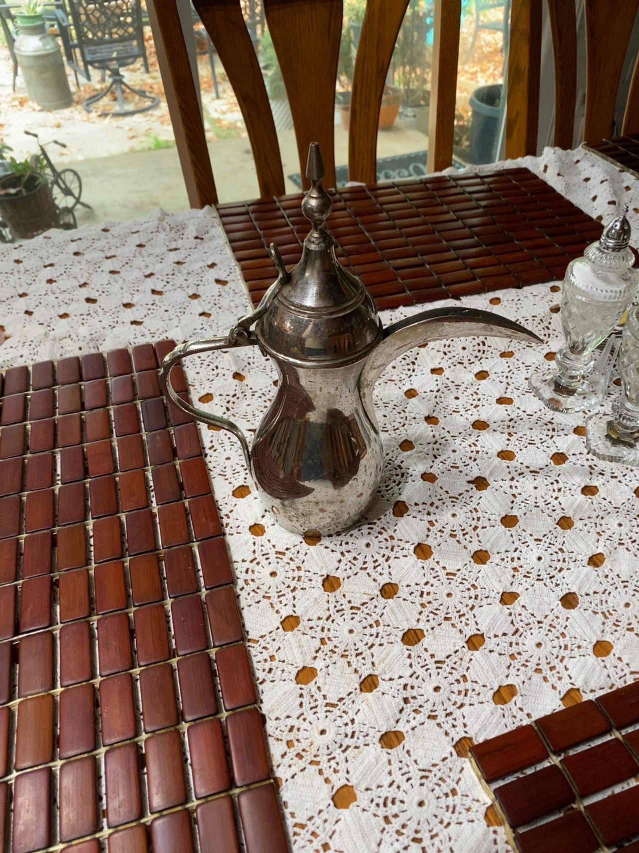 Arabic Brass Dallah Coffee Pot 11-inch