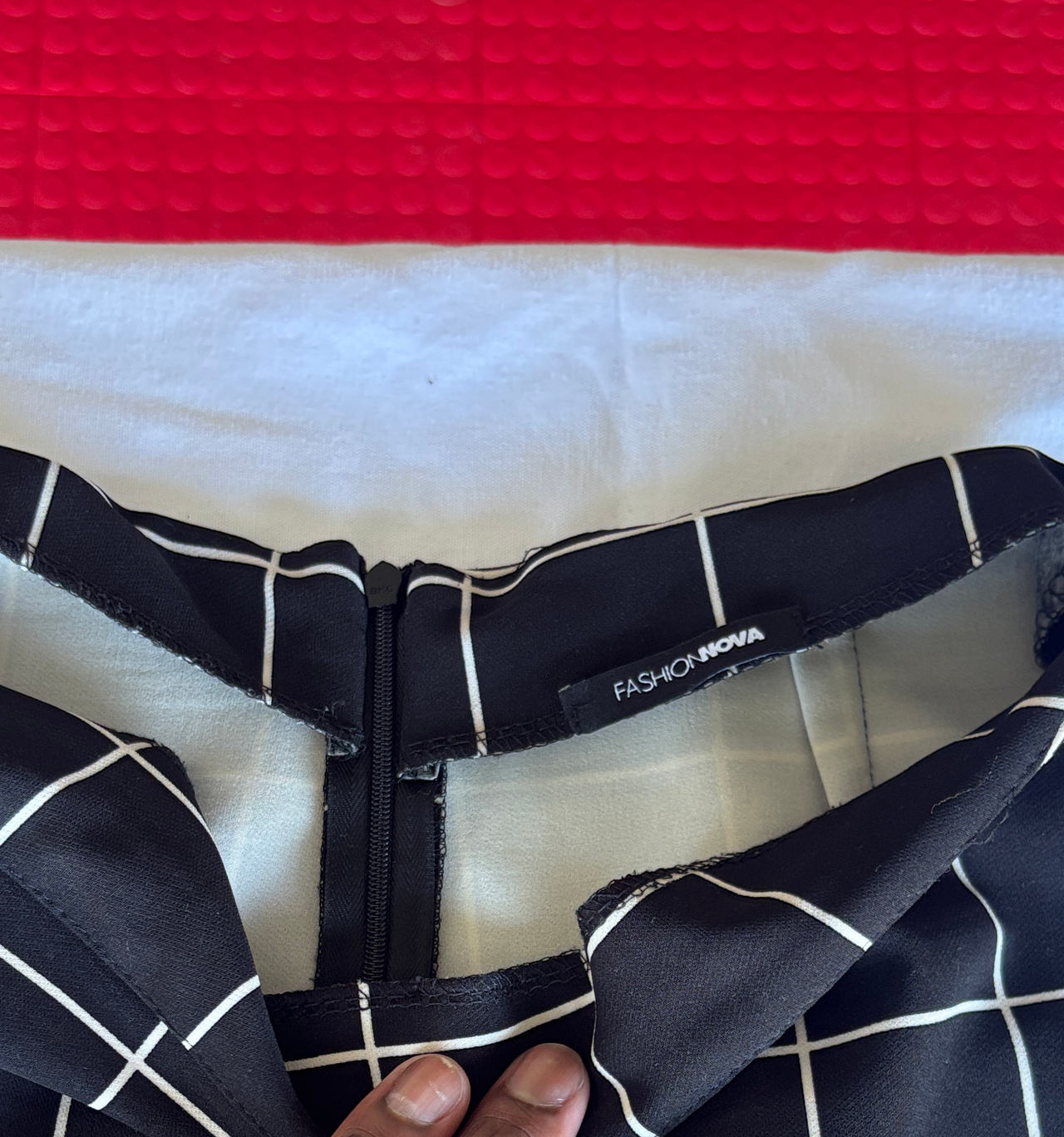 Fashion Nova Grid Print Pants