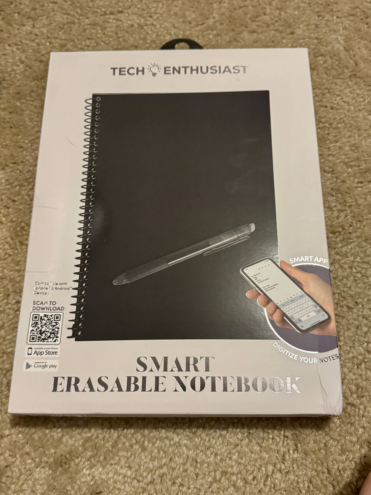 Tech Enthusiast Smart Erasable Notebook