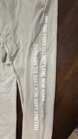 NWT Helmut Lang Box Logo terry Jogger Mist size L - Image 2