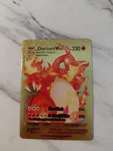 Charizard VMAX Gold Metal Custom Card - Image 1