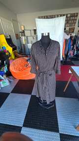 Uniqlo Rayon Striped shirt  dress - Image 2