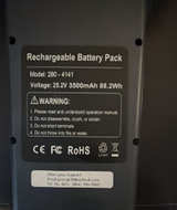 280-4141 Rechargeable Battery Pack 25.2V 3500mAh - Image 1