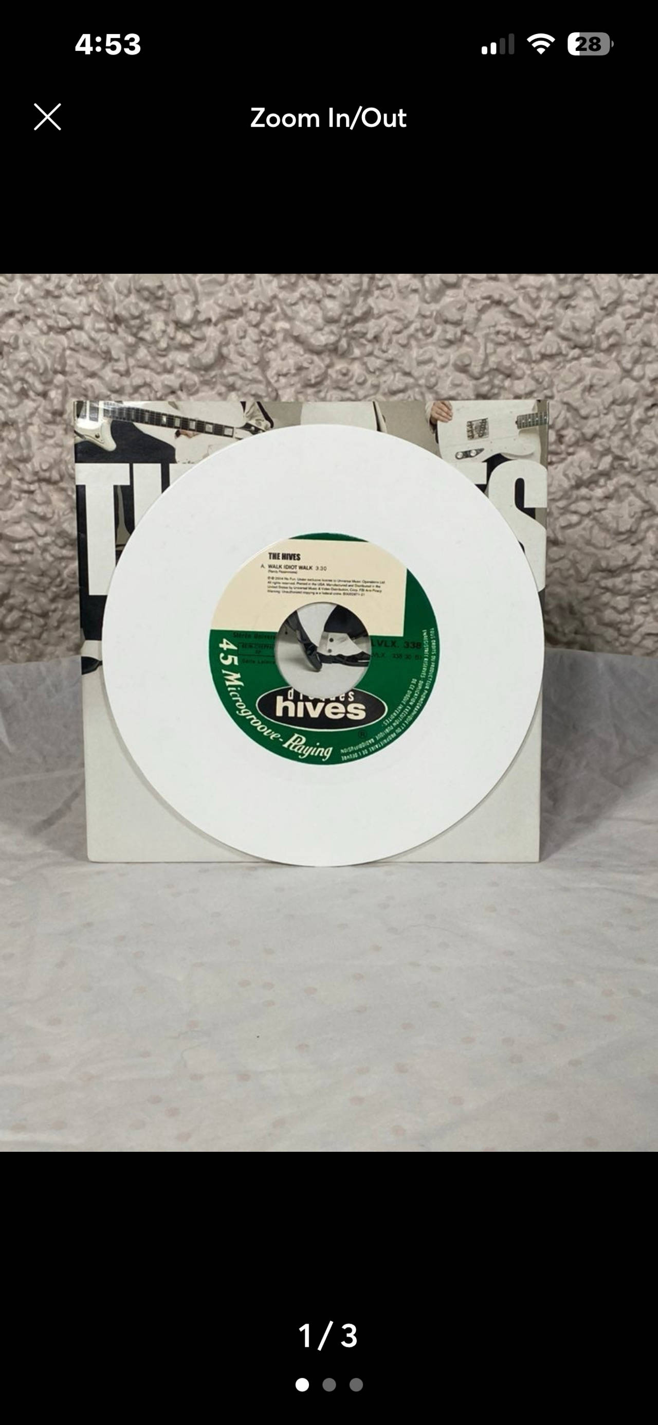 The Hives - Walk Idiot Walk 7" White Vinyl Single