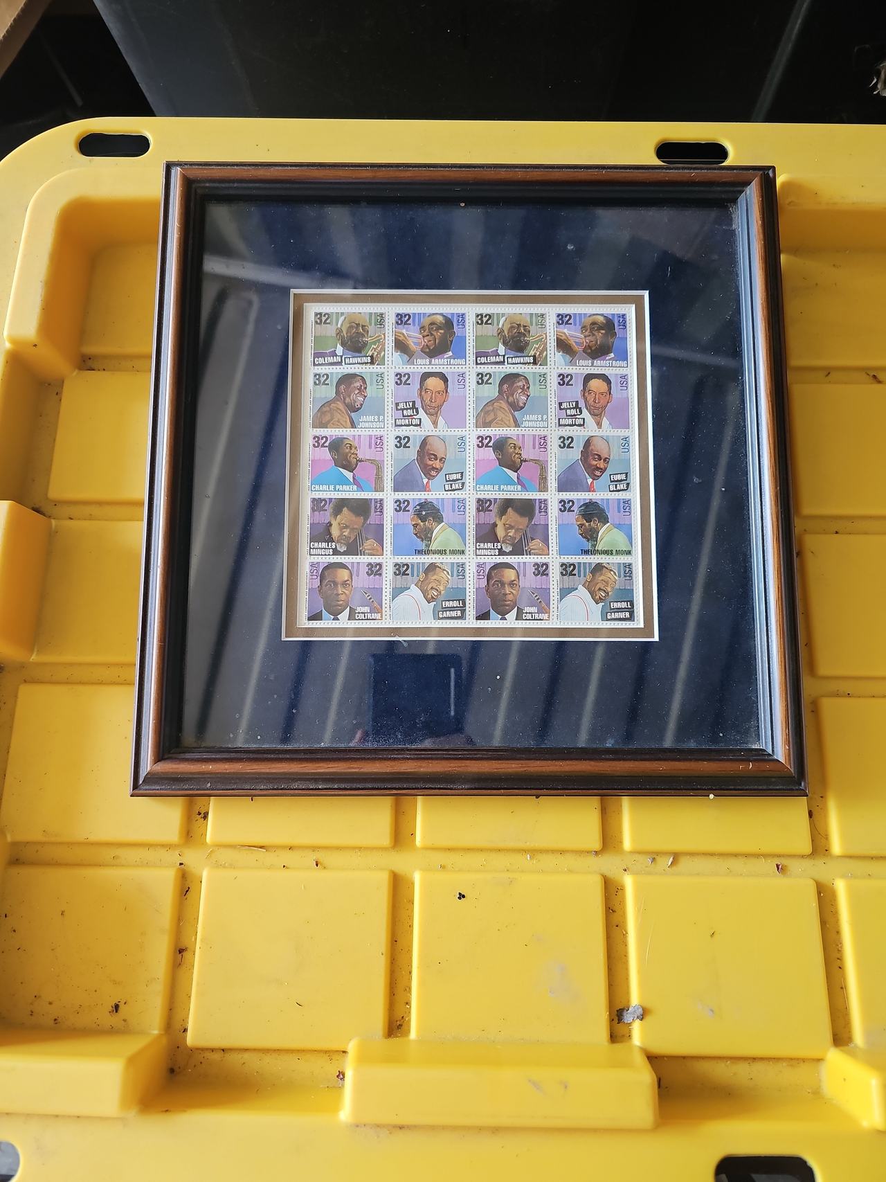 USPS 1995 Legends of Jazz Framed Stamp Sheet