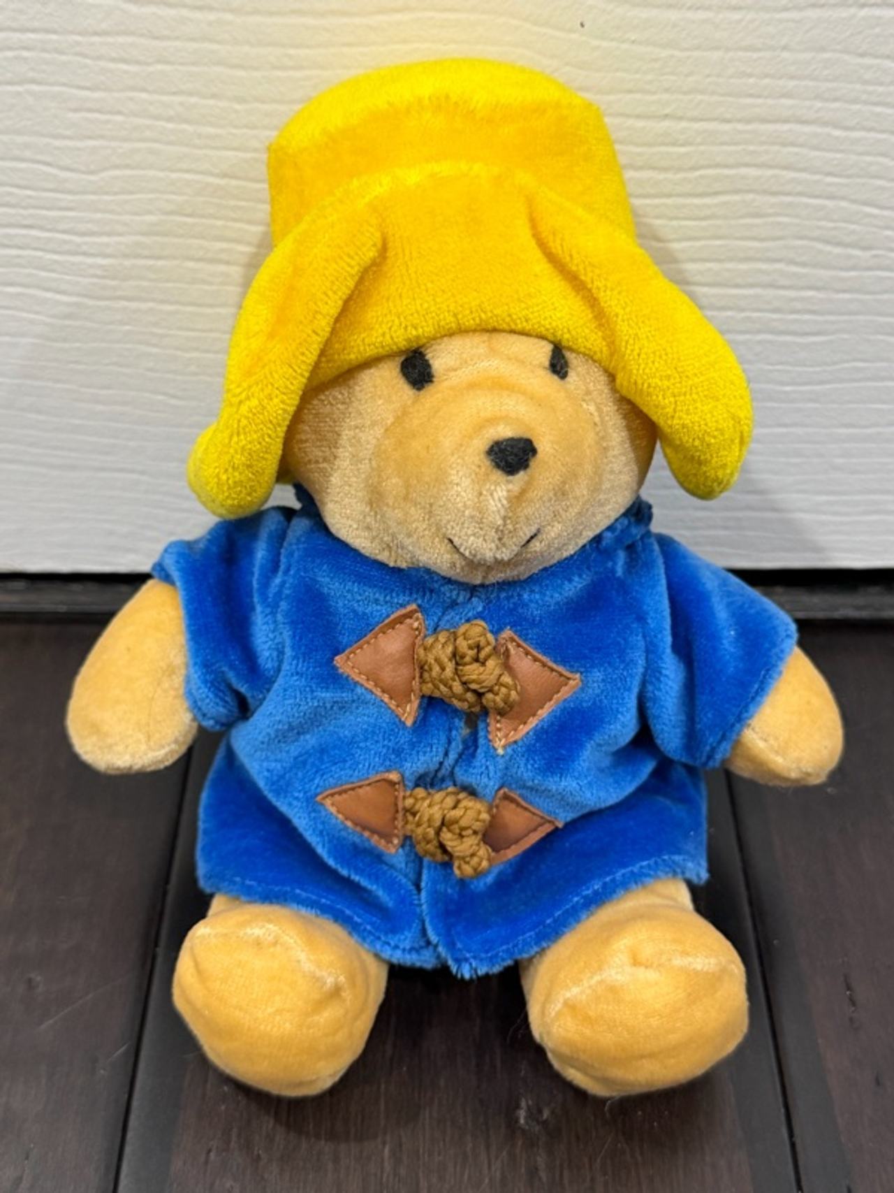 Eden Toys Paddington Bear Plush SMALL Blue Coat Yellow Hat