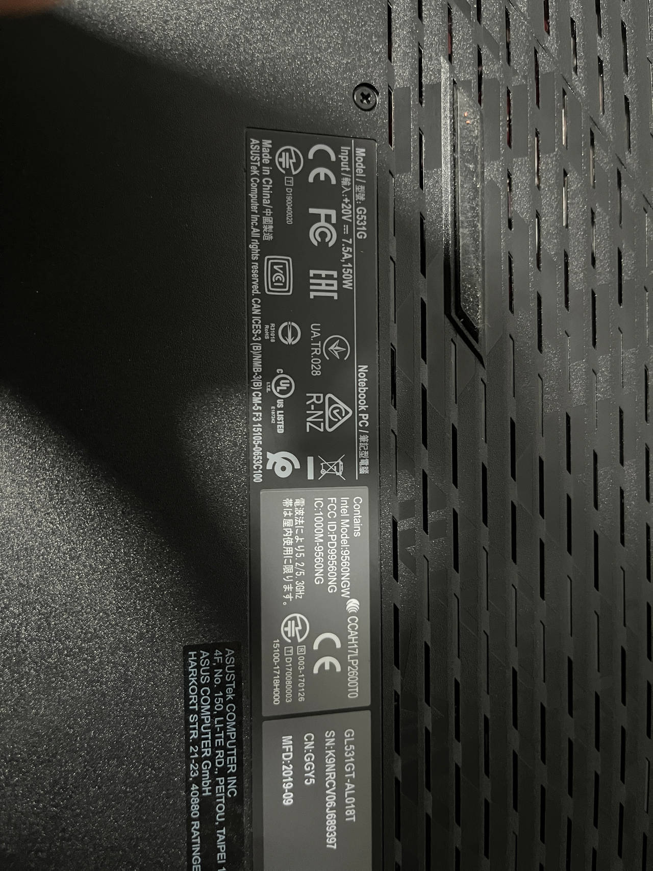 ASUS ROG Strix G531GT