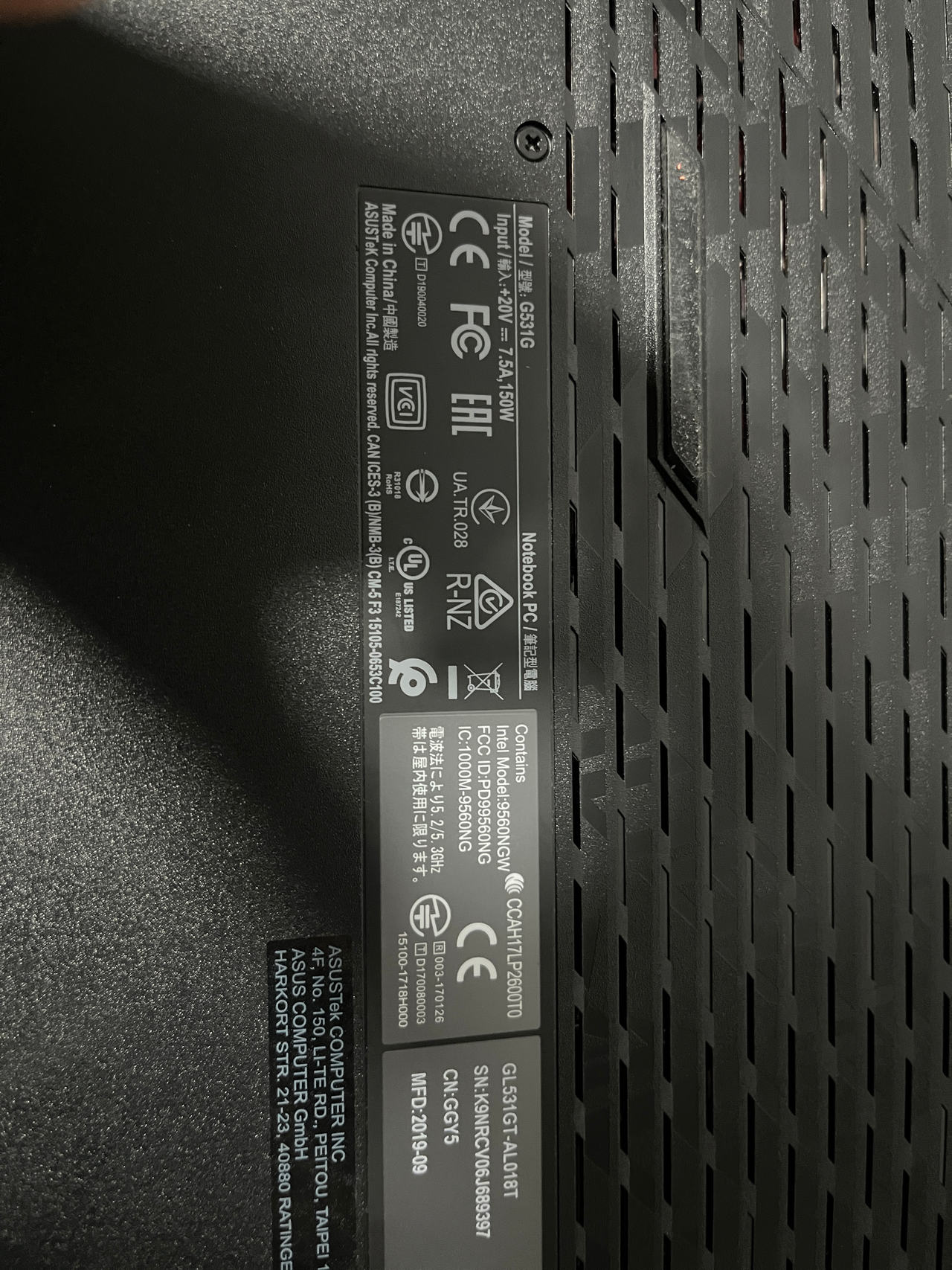 ASUS ROG Strix G531GT