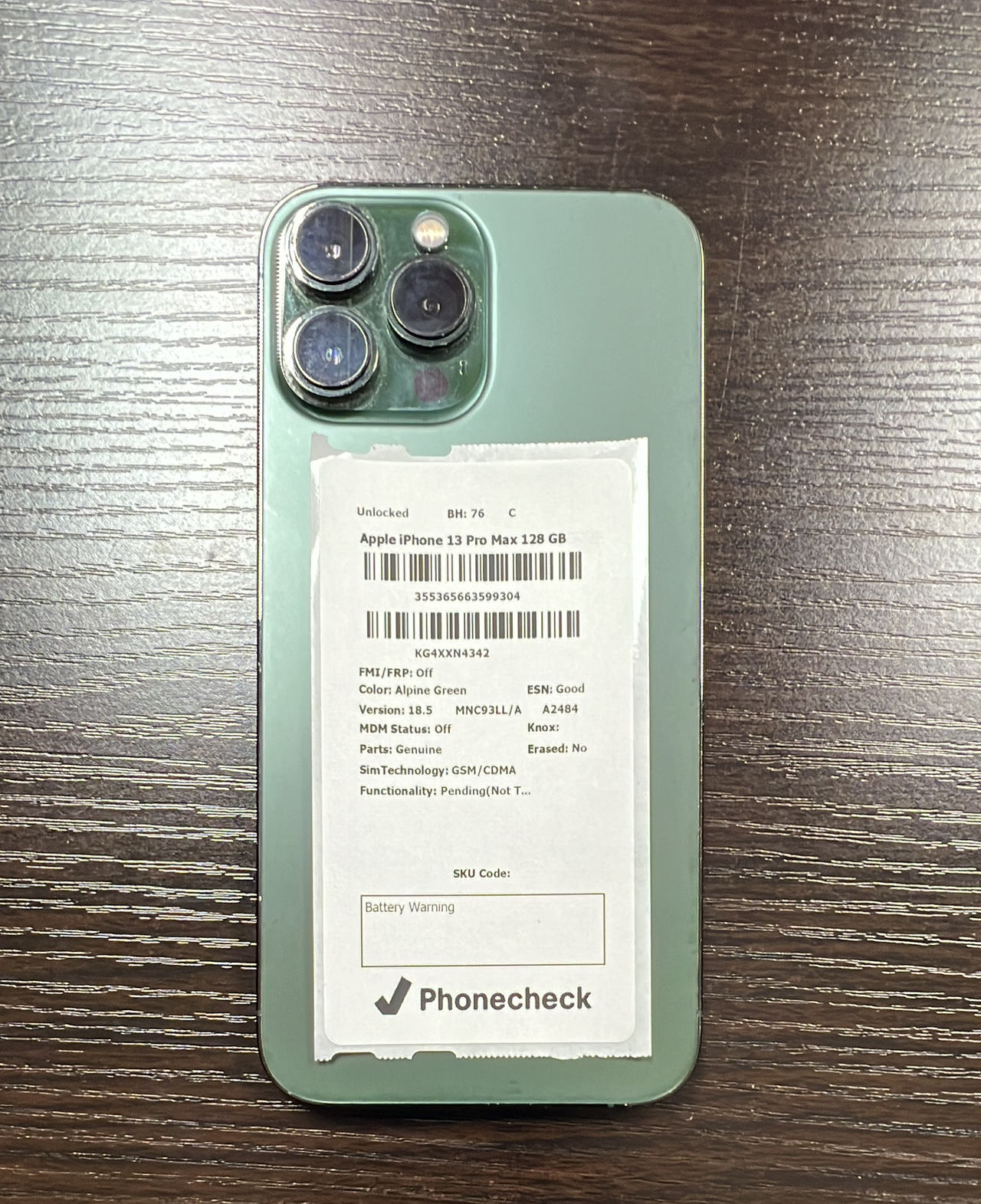 Apple iPhone 13 Pro Max 128GB Alpine Green