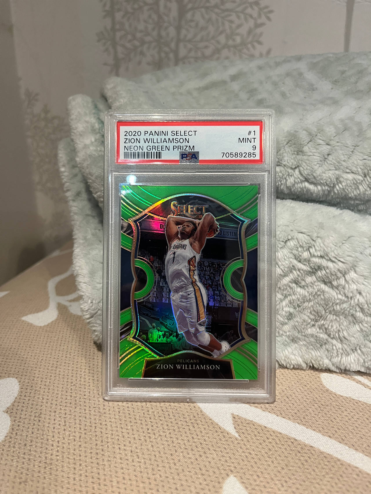 2020 Panini Select Zion Williamson Neon Green Prizm 54/75