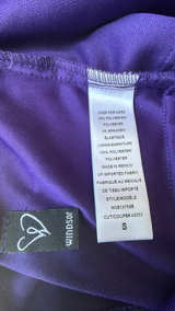 Windsor Purple Glitter Ruched Homecoming Dress - Image 3