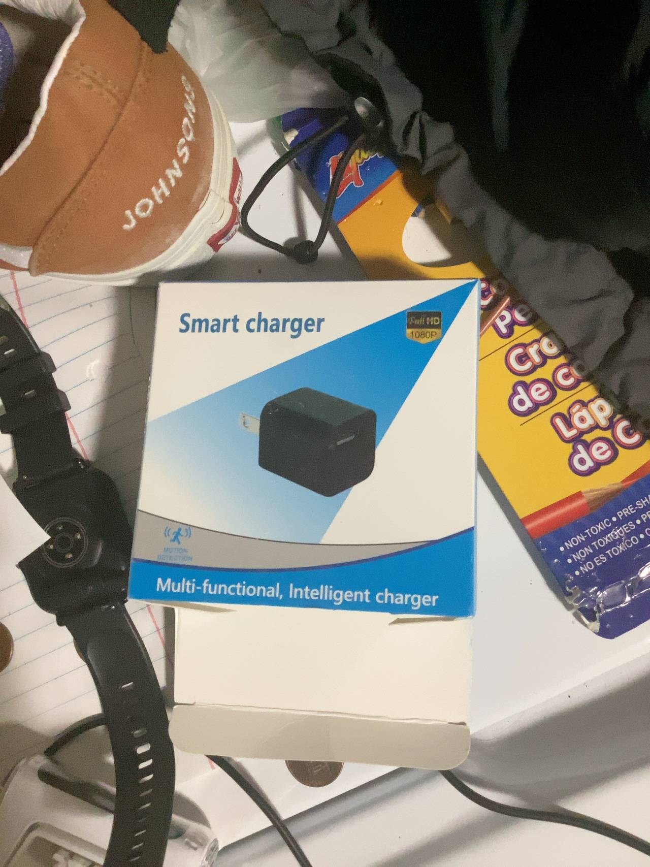 Generic Hidden Camera USB Charger (Black)