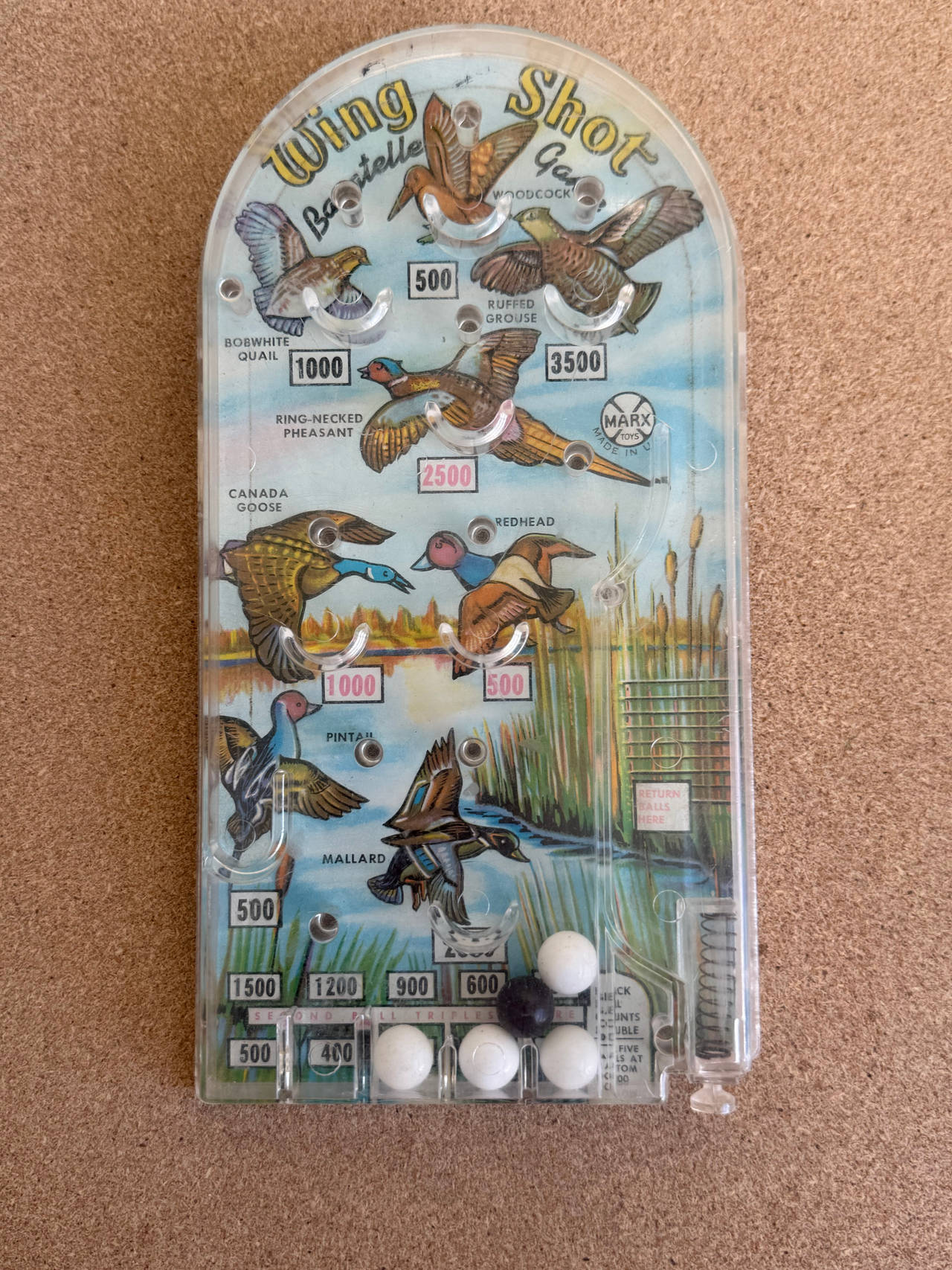 Marx Wing Shot Bagatelle Game