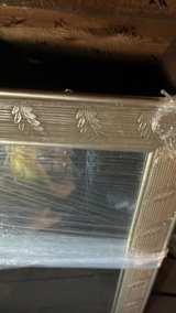 Large Silver Leaf Pattern Wall Mirror - Image 2