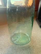 Mason's Patent Half Gallon Green glass error Canning Jar - Image 5