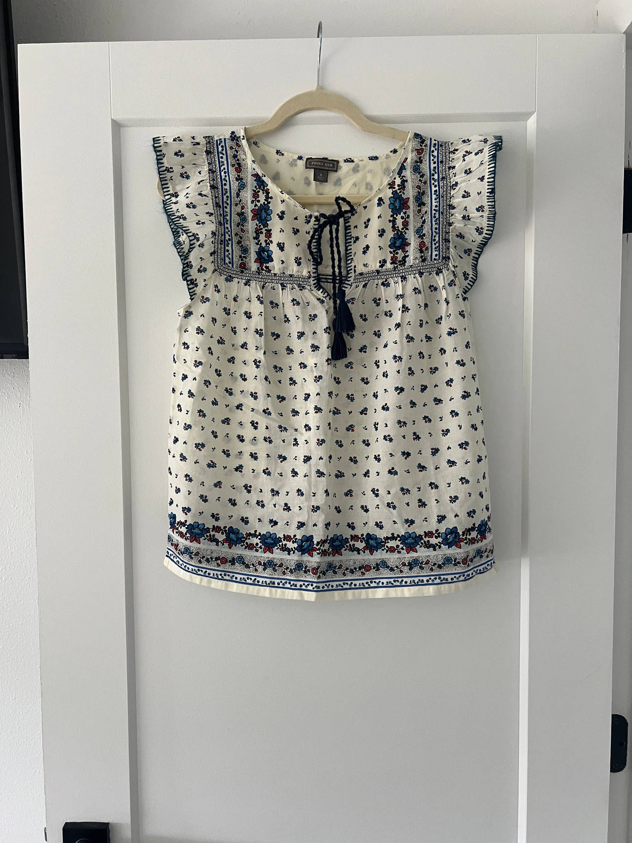 Women’s Boho Floral Peasant Blouse