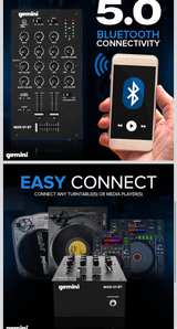 Gemini MXR-01 BT 2-Channel DJ Mixer with Bluetooth - Image 5