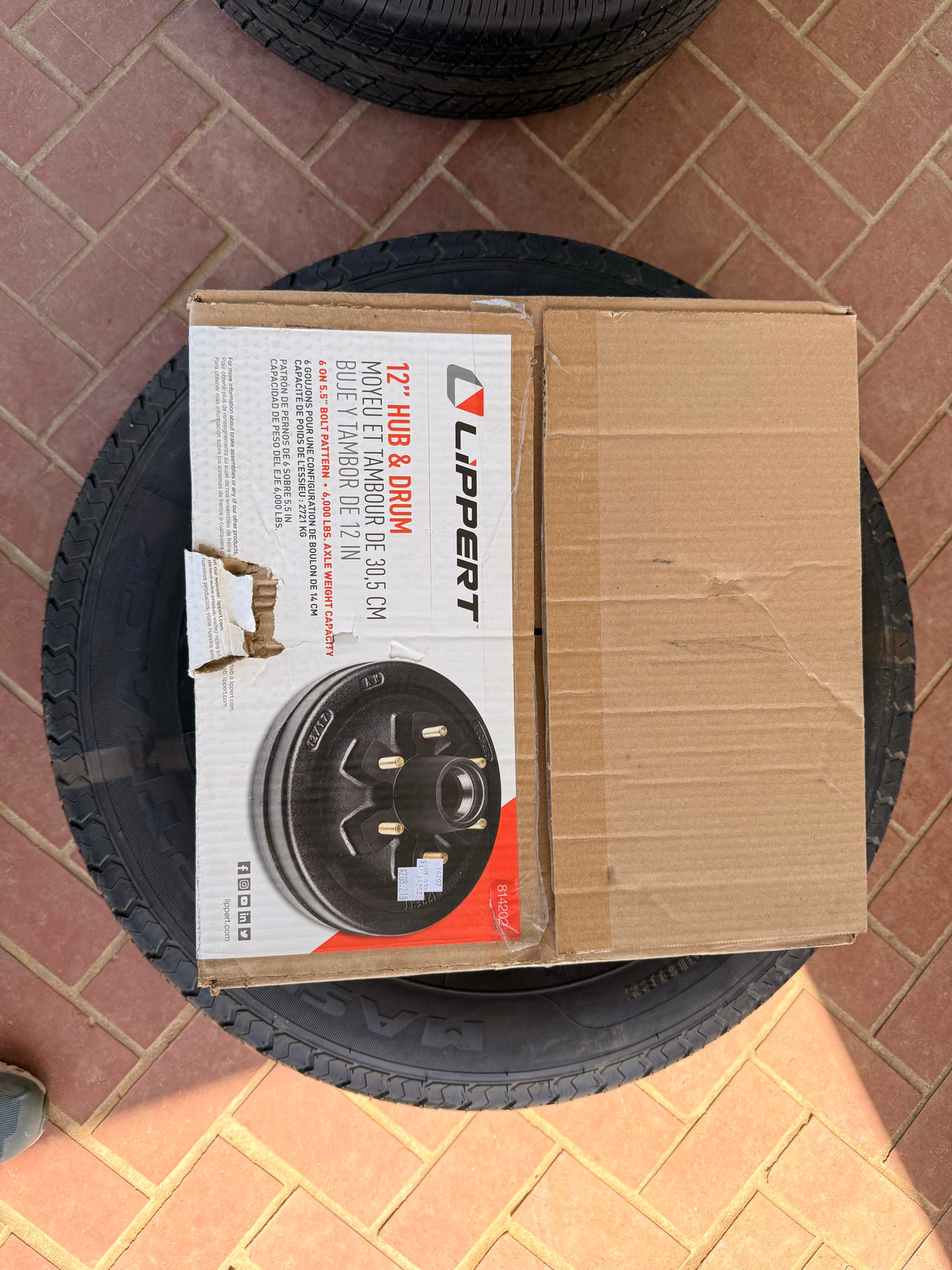 Lippert 12" Hub & Drum Assembly 6 on 5.5" Bolt Pattern