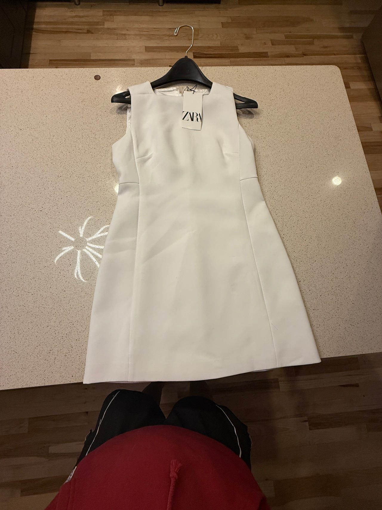 Zara White Sleeveless Dress