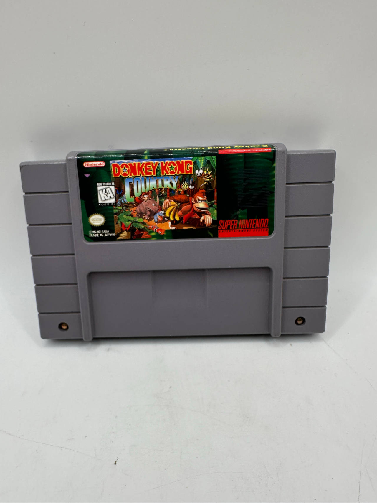 Donkey Kong Country - Super Nintendo SNES Cartridge - Authentic TESTED Very Nice