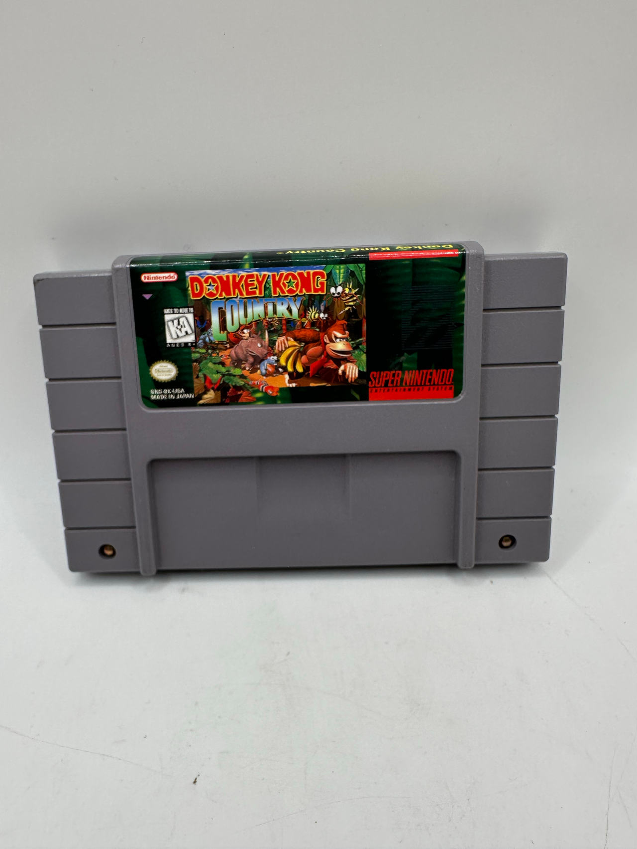 Donkey Kong Country - Super Nintendo SNES Cartridge - Authentic TESTED Very Nice