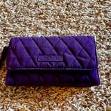 Vera Bradley Vera Tote Purple Quilted Bag and matchingwallet - Image 2