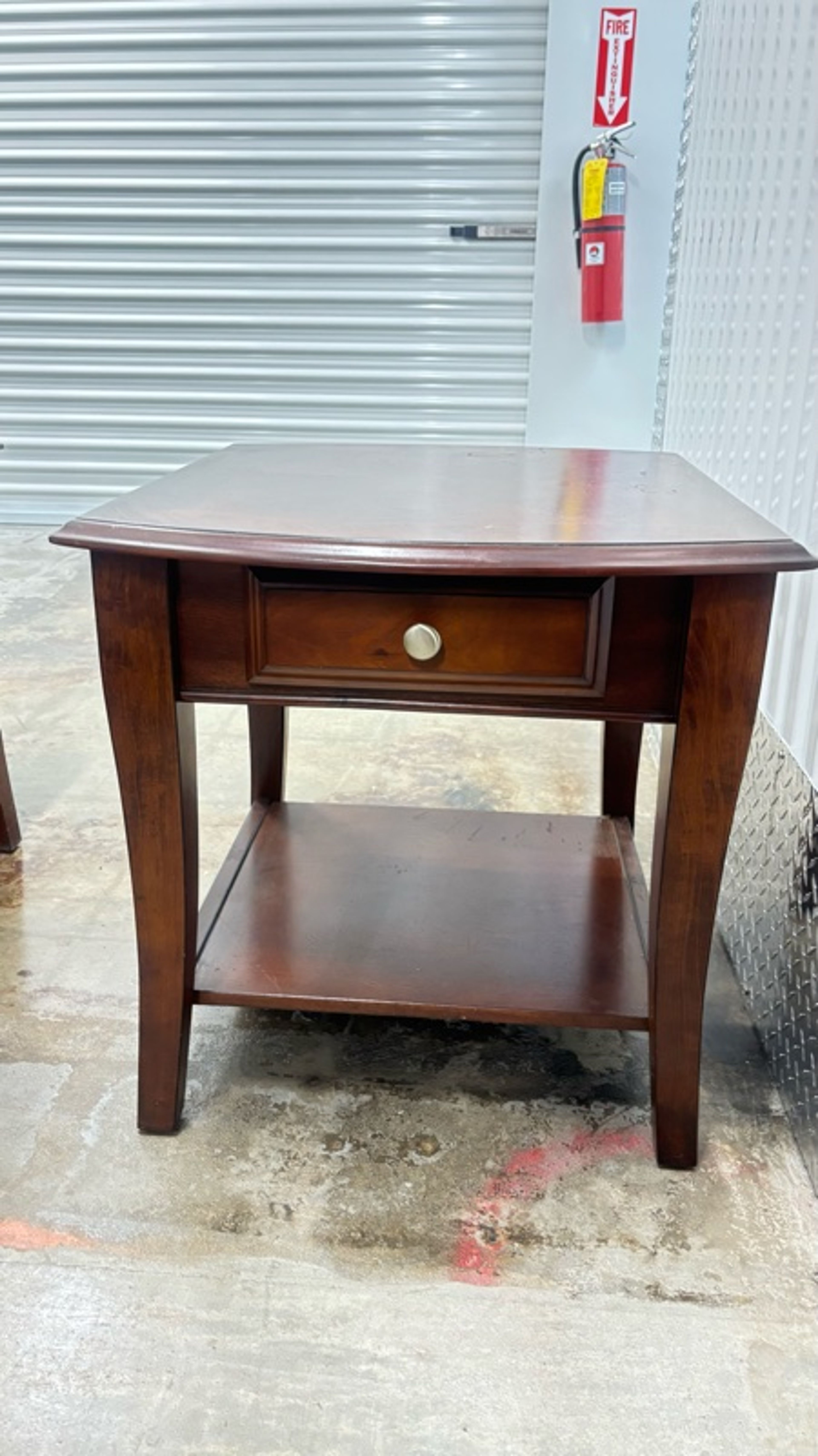 Rubin Furniture Lincoln Park Brown Wood End Table with Drawer