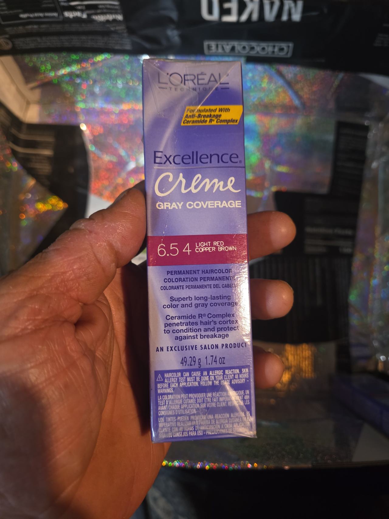 L'Oreal Technique Excellence Creme Hair Color 6.54 Light Red Copper Brown
