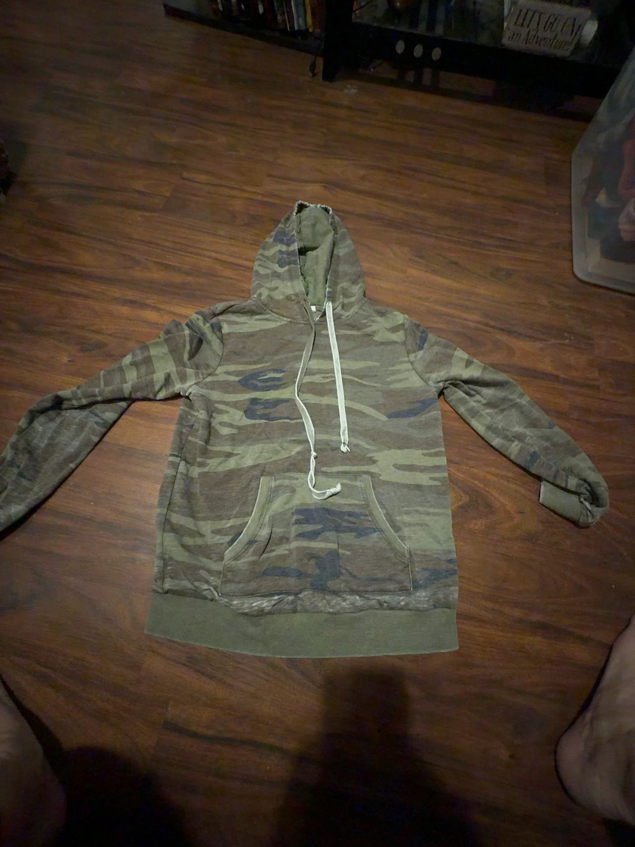 Alternative Apparel Camo Hoodie Dark Green